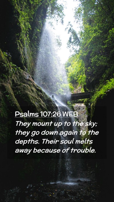 Picture 02 - Psalms 107:26 WEB Mobile Phone Wallpaper - They mount up to the sky; they go down again to - Mobile Bible Verse Wallpaper