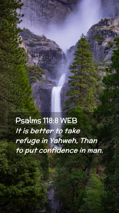 Picture 02 - Psalms 118:8 WEB Mobile Phone Wallpaper - It is better to take refuge in Yahweh, Than to - Mobile Bible Verse Wallpaper