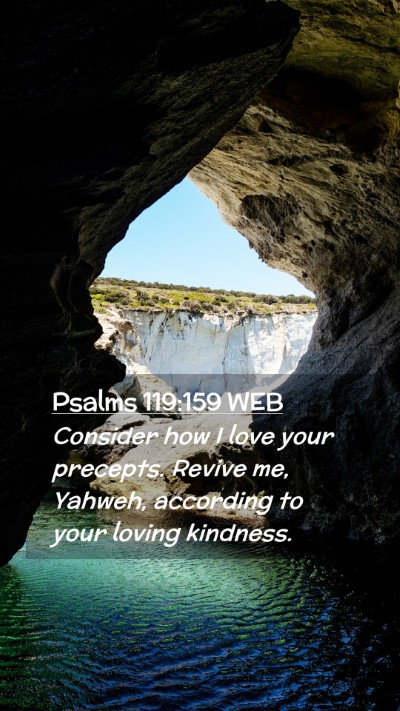 Picture 02 - Psalms 119:159 WEB Mobile Phone Wallpaper - Consider how I love your precepts. Revive me, - Mobile Bible Verse Wallpaper