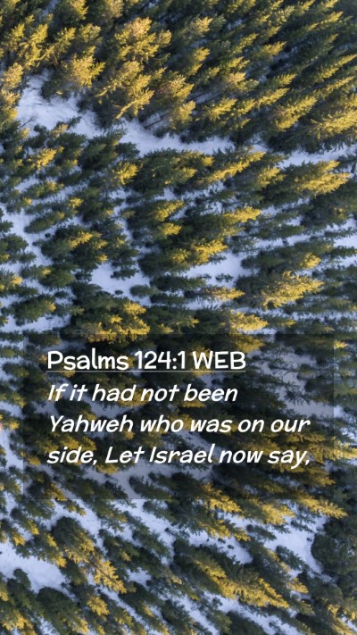 Picture 02 - Psalms 124:1 WEB Mobile Phone Wallpaper - If it had not been Yahweh who was on our side, - Mobile Bible Verse Wallpaper