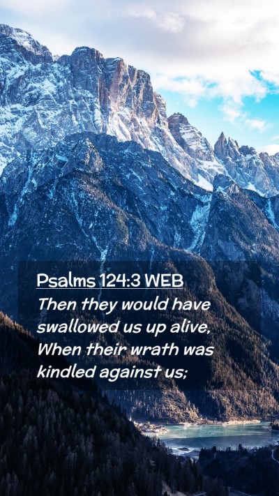 Picture 02 - Psalms 124:3 WEB Mobile Phone Wallpaper - Then they would have swallowed us up alive, When - Mobile Bible Verse Wallpaper