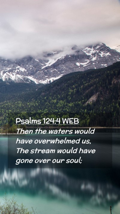 Picture 02 - Psalms 124:4 WEB Mobile Phone Wallpaper - Then the waters would have overwhelmed us, The - Mobile Bible Verse Wallpaper
