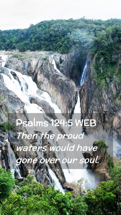 Picture 02 - Psalms 124:5 WEB Mobile Phone Wallpaper - Then the proud waters would have gone over our - Mobile Bible Verse Wallpaper