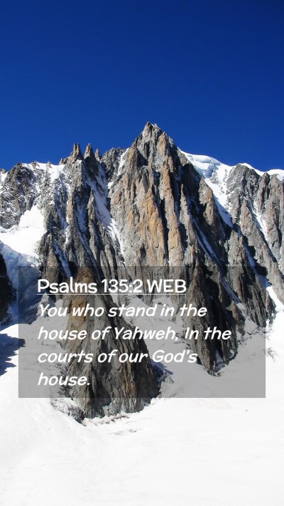 Picture 02 - Psalms 135:2 WEB Mobile Phone Wallpaper - You who stand in the house of Yahweh, In the - Mobile Bible Verse Wallpaper