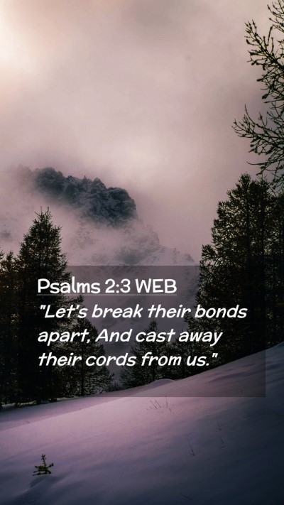 Picture 02 - Psalms 2:3 WEB Mobile Phone Wallpaper - 