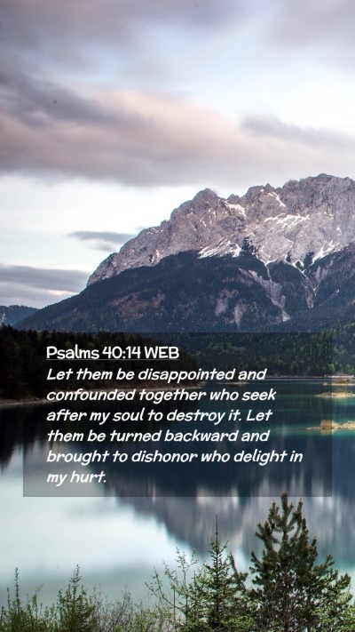 Picture 02 - Psalms 40:14 WEB Mobile Phone Wallpaper - Let them be disappointed and confounded together - Mobile Bible Verse Wallpaper
