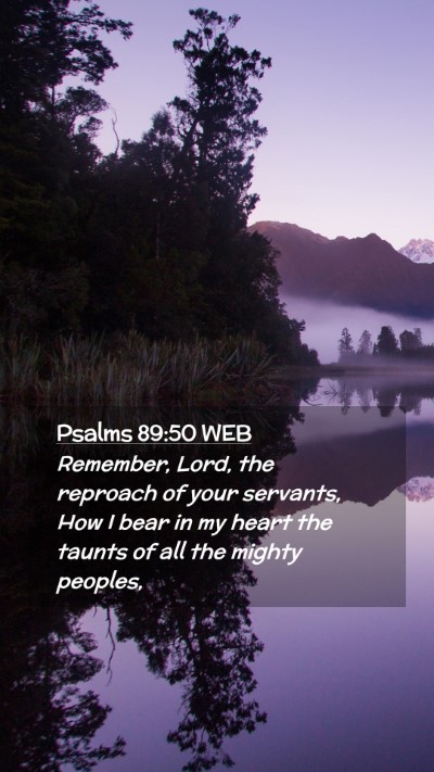 Picture 02 - Psalms 89:50 WEB Mobile Phone Wallpaper - Remember, Lord, the reproach of your servants, - Mobile Bible Verse Wallpaper