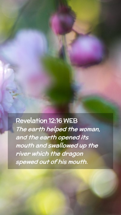 Picture 02 - Revelation 12:16 WEB Mobile Phone Wallpaper - The earth helped the woman, and the earth opened - Mobile Bible Verse Wallpaper