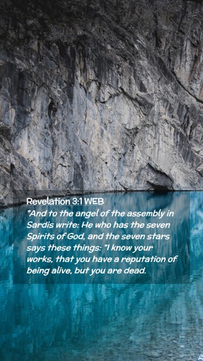 Picture 02 - Revelation 3:1 WEB Mobile Phone Wallpaper - 