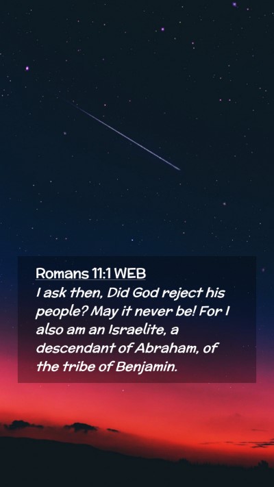 Picture 02 - Romans 11:1 WEB Mobile Phone Wallpaper - I ask then, Did God reject his people? May it - Mobile Bible Verse Wallpaper