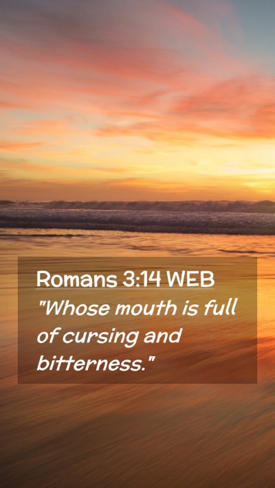 Picture 02 - Romans 3:14 WEB Mobile Phone Wallpaper - 