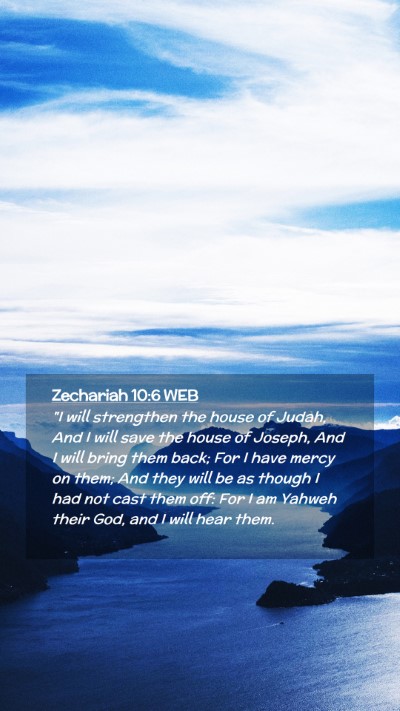 Picture 02 - Zechariah 10:6 WEB Mobile Phone Wallpaper - 
