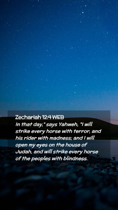 Picture 02 - Zechariah 12:4 WEB Mobile Phone Wallpaper - In that day,