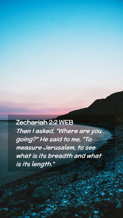 Picture 02 - Zechariah 2:2 WEB Mobile Phone Wallpaper - Then I asked, 