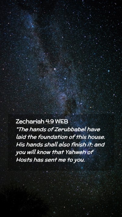 Picture 02 - Zechariah 4:9 WEB Mobile Phone Wallpaper - 