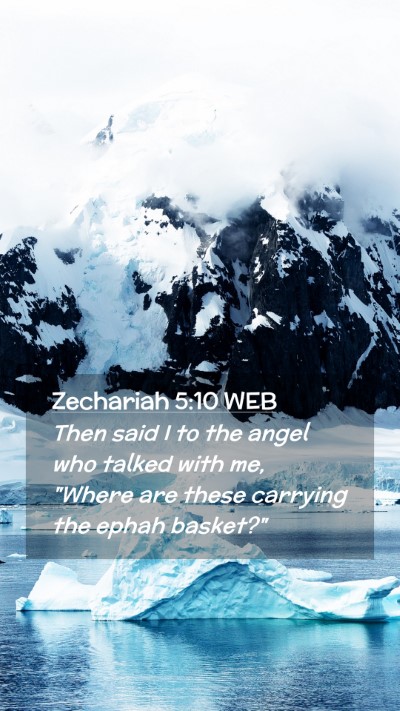 Picture 02 - Zechariah 5:10 WEB Mobile Phone Wallpaper - Then said I to the angel who talked with me, - Mobile Bible Verse Wallpaper