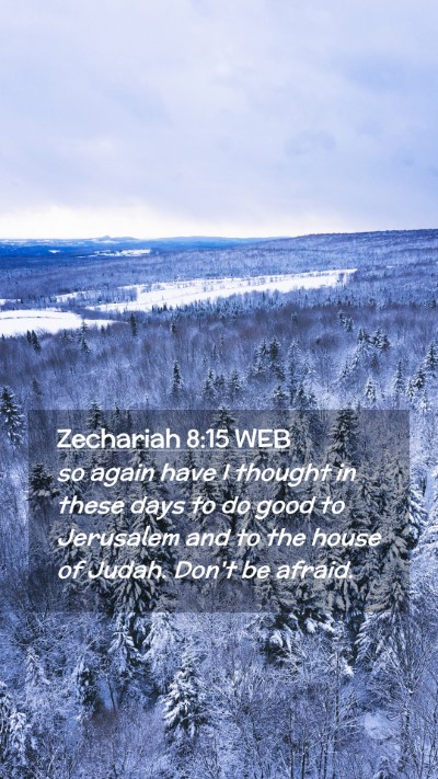 Picture 02 - Zechariah 8:15 WEB Mobile Phone Wallpaper - so again have I thought in these days to do good - Mobile Bible Verse Wallpaper