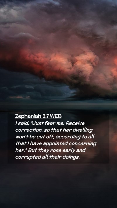 Picture 02 - Zephaniah 3:7 WEB Mobile Phone Wallpaper - I said, 