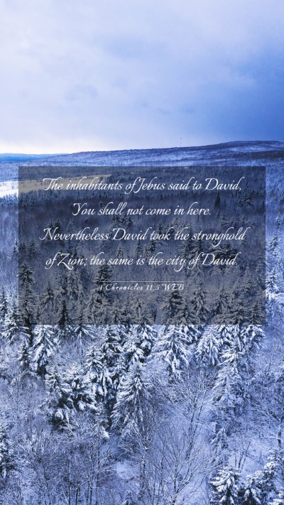 Picture 03 - 1 Chronicles 11:5 WEB Mobile Phone Wallpaper - The inhabitants of Jebus said to David, You shall - Mobile Bible Verse Wallpaper