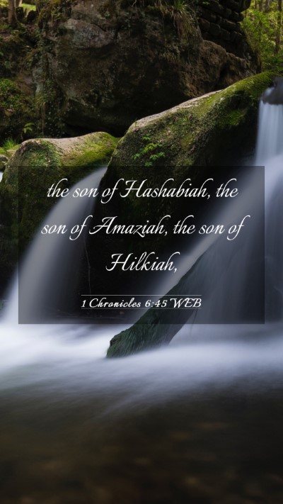 Picture 03 - 1 Chronicles 6:45 WEB Mobile Phone Wallpaper - the son of Hashabiah, the son of Amaziah, the son - Mobile Bible Verse Wallpaper