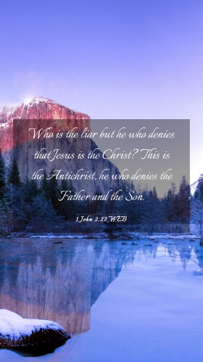 Picture 03 - 1 John 2:22 WEB Mobile Phone Wallpaper - Who is the liar but he who denies that Jesus is - Mobile Bible Verse Wallpaper