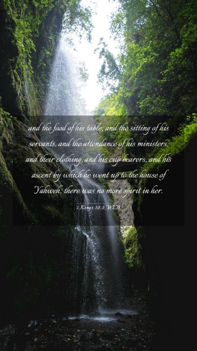 Picture 03 - 1 Kings 10:5 WEB Mobile Phone Wallpaper - and the food of his table, and the sitting of his - Mobile Bible Verse Wallpaper