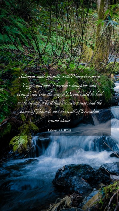 Picture 03 - 1 Kings 3:1 WEB Mobile Phone Wallpaper - Solomon made affinity with Pharaoh king of Egypt, - Mobile Bible Verse Wallpaper