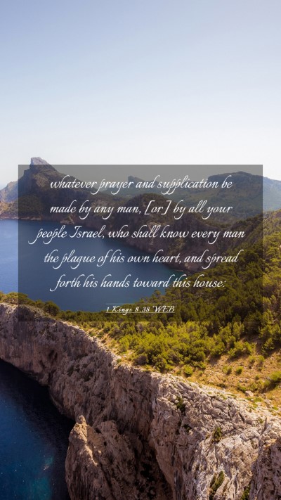 Picture 03 - 1 Kings 8:38 WEB Mobile Phone Wallpaper - whatever prayer and supplication be made by any - Mobile Bible Verse Wallpaper