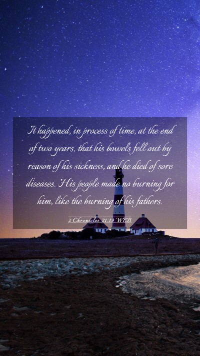 Picture 03 - 2 Chronicles 21:19 WEB Mobile Phone Wallpaper - It happened, in process of time, at the end of - Mobile Bible Verse Wallpaper