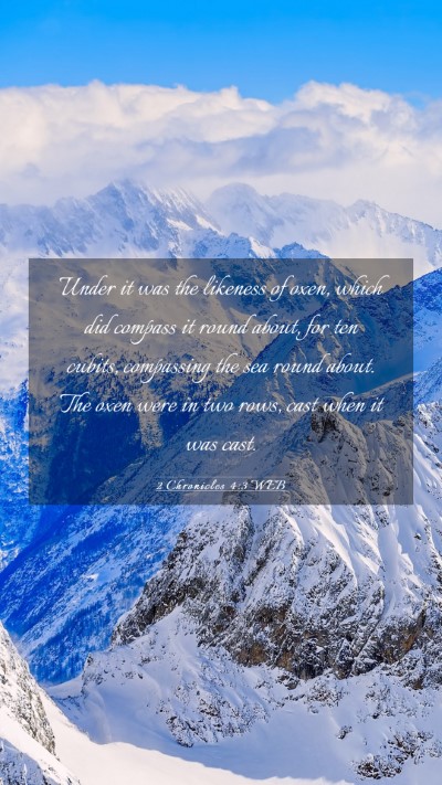 Picture 03 - 2 Chronicles 4:3 WEB Mobile Phone Wallpaper - Under it was the likeness of oxen, which did - Mobile Bible Verse Wallpaper