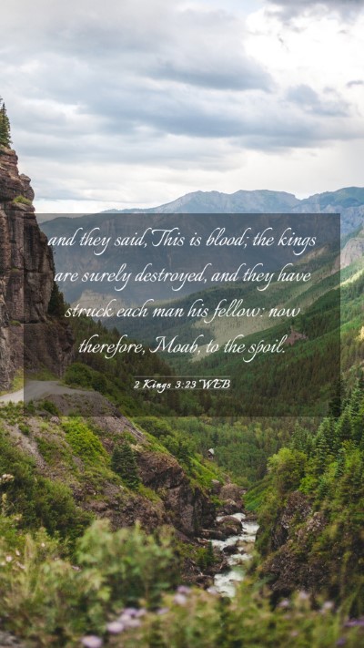 Picture 03 - 2 Kings 3:23 WEB Mobile Phone Wallpaper - and they said, This is blood; the kings are - Mobile Bible Verse Wallpaper