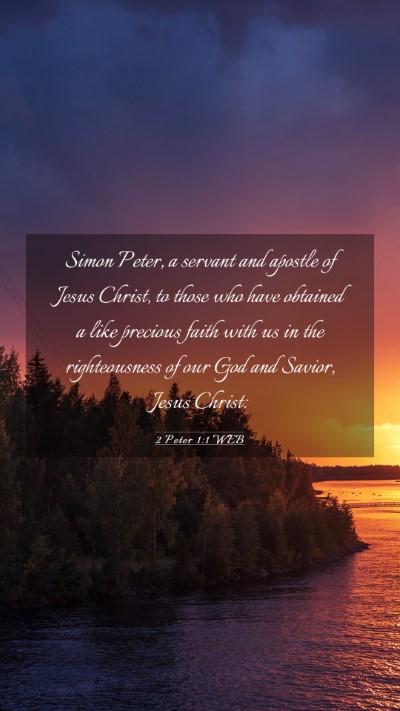 Picture 03 - 2 Peter 1:1 WEB Mobile Phone Wallpaper - Simon Peter, a servant and apostle of Jesus - Mobile Bible Verse Wallpaper