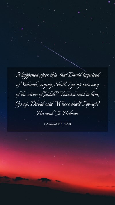 Picture 03 - 2 Samuel 2:1 WEB Mobile Phone Wallpaper - It happened after this, that David inquired of - Mobile Bible Verse Wallpaper