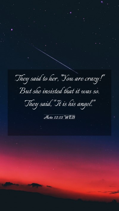 Picture 03 - Acts 12:15 WEB Mobile Phone Wallpaper - They said to her, 