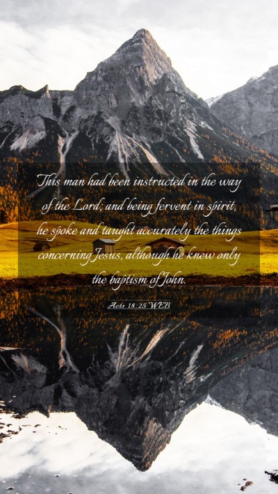 Picture 03 - Acts 18:25 WEB Mobile Phone Wallpaper - This man had been instructed in the way of the - Mobile Bible Verse Wallpaper