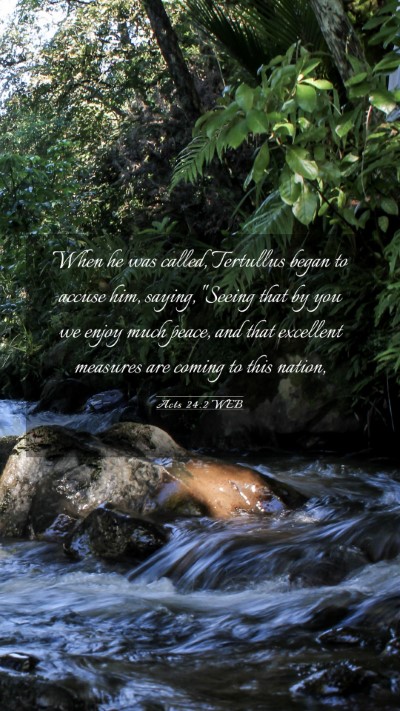 Picture 03 - Acts 24:2 WEB Mobile Phone Wallpaper - When he was called, Tertullus began to accuse - Mobile Bible Verse Wallpaper