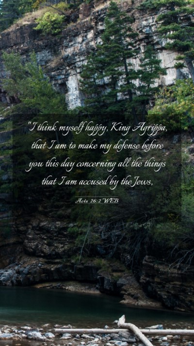 Picture 03 - Acts 26:2 WEB Mobile Phone Wallpaper - 