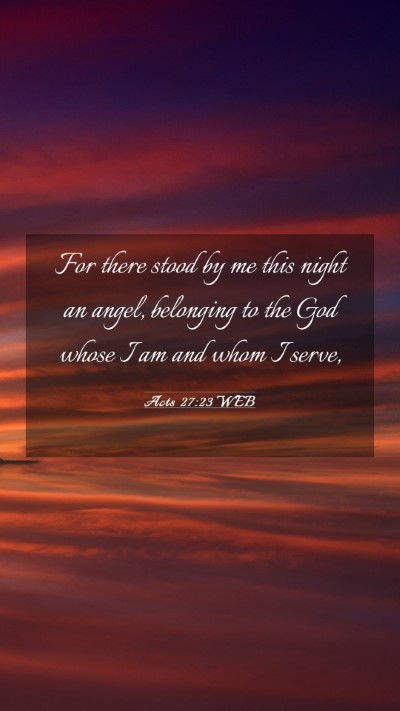 Picture 03 - Acts 27:23 WEB Mobile Phone Wallpaper - For there stood by me this night an angel, - Mobile Bible Verse Wallpaper