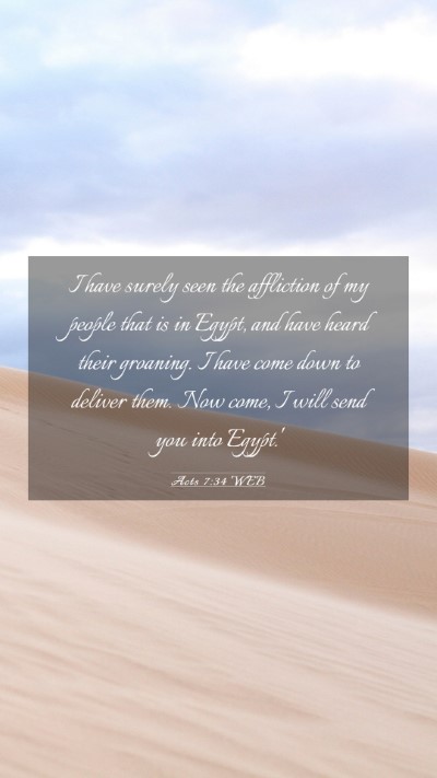 Picture 03 - Acts 7:34 WEB Mobile Phone Wallpaper - I have surely seen the affliction of my people - Mobile Bible Verse Wallpaper