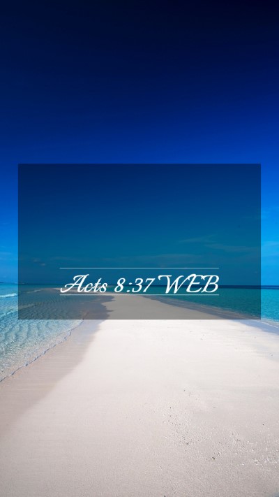 Picture 03 - Acts 8:37 WEB Mobile Phone Wallpaper -  - Mobile Bible Verse Wallpaper