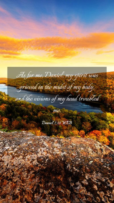 Picture 03 - Daniel 7:15 WEB Mobile Phone Wallpaper - As for me, Daniel, my spirit was grieved in the - Mobile Bible Verse Wallpaper