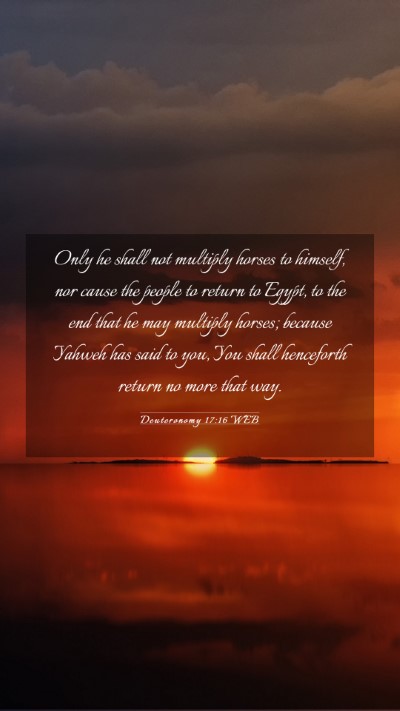Picture 03 - Deuteronomy 17:16 WEB Mobile Phone Wallpaper - Only he shall not multiply horses to himself, nor - Mobile Bible Verse Wallpaper