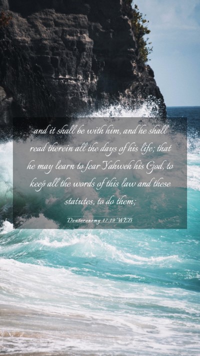 Picture 03 - Deuteronomy 17:19 WEB Mobile Phone Wallpaper - and it shall be with him, and he shall read - Mobile Bible Verse Wallpaper