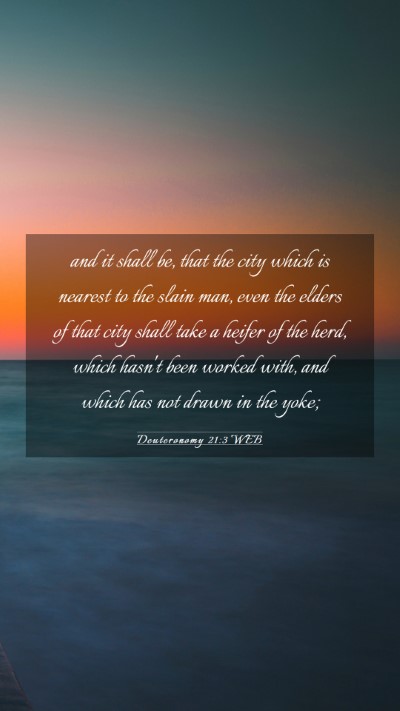 Picture 03 - Deuteronomy 21:3 WEB Mobile Phone Wallpaper - and it shall be, that the city which is nearest - Mobile Bible Verse Wallpaper