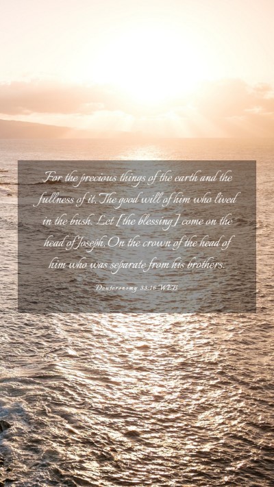 Picture 03 - Deuteronomy 33:16 WEB Mobile Phone Wallpaper - For the precious things of the earth and the - Mobile Bible Verse Wallpaper