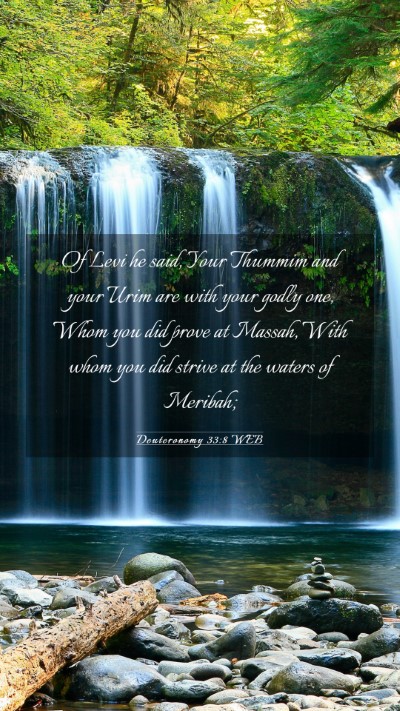 Picture 03 - Deuteronomy 33:8 WEB Mobile Phone Wallpaper - Of Levi he said, Your Thummim and your Urim are - Mobile Bible Verse Wallpaper
