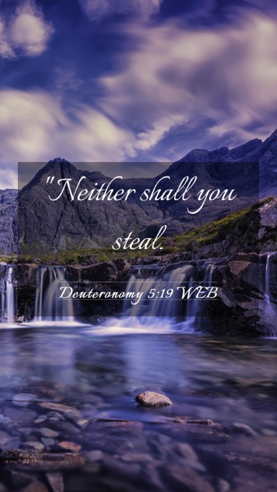 Picture 03 - Deuteronomy 5:19 WEB Mobile Phone Wallpaper - 