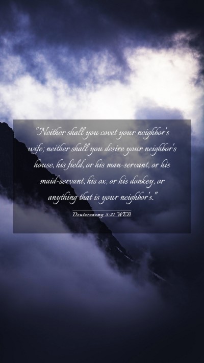 Picture 03 - Deuteronomy 5:21 WEB Mobile Phone Wallpaper - 
