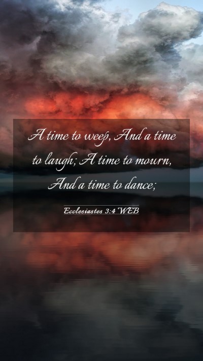 Picture 03 - Ecclesiastes 3:4 WEB Mobile Phone Wallpaper - A time to weep, And a time to laugh; A time to - Mobile Bible Verse Wallpaper