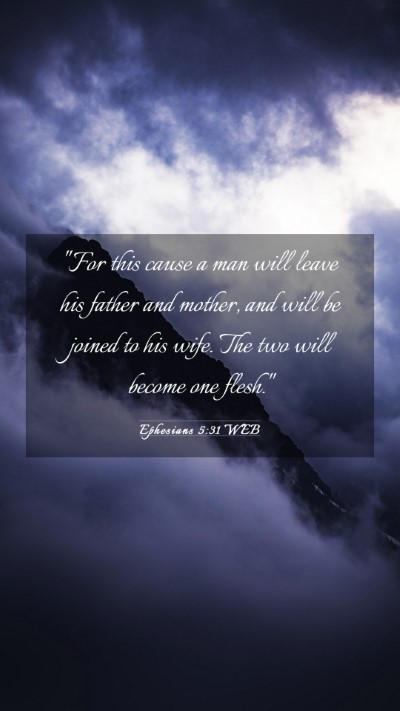 Picture 03 - Ephesians 5:31 WEB Mobile Phone Wallpaper - 